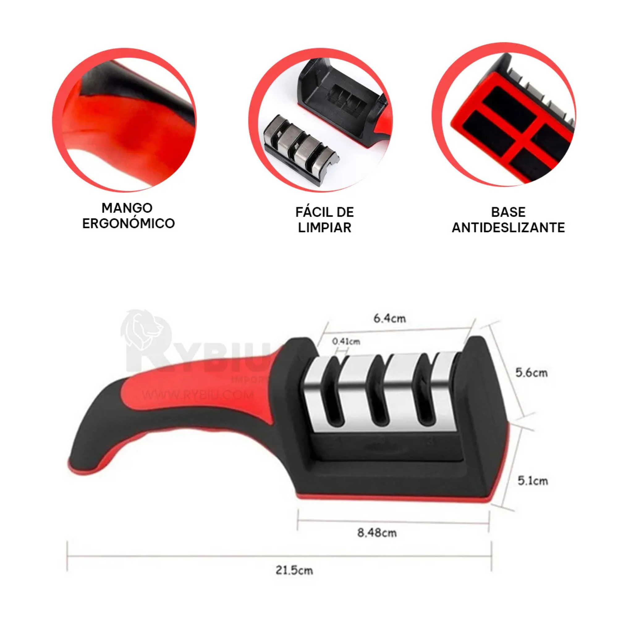FiloMax👨‍🍳 - Afilador Profesional 3 en 1